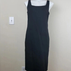 Dana Buchman Sleeveless Black Wool Dress